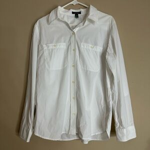 Lauren jeans Co Ralph Lauren White‎ button down Large